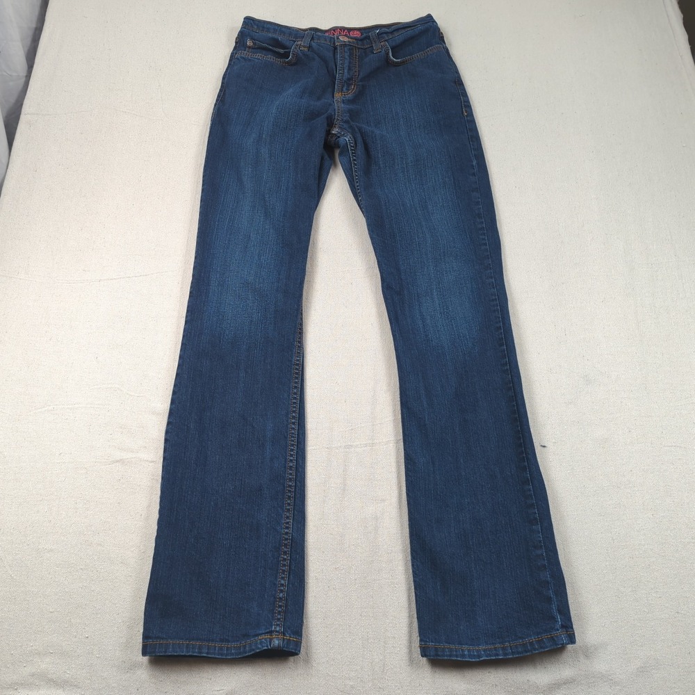 Cinch Jeans Womens 28 Blue Jenna Long Straight Stretch Western Cowgirl